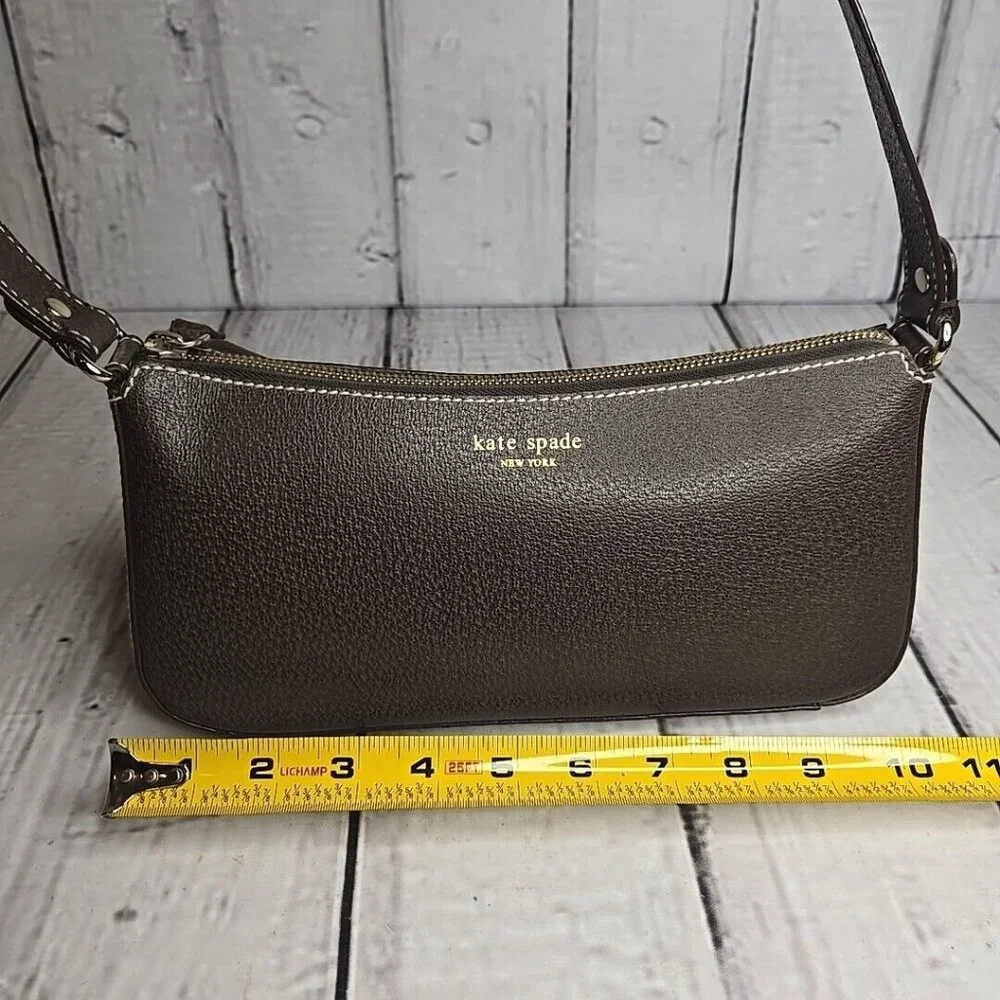 Kate Spade Brown Leather Shoulder Bag Medium - Picture 9 of 10